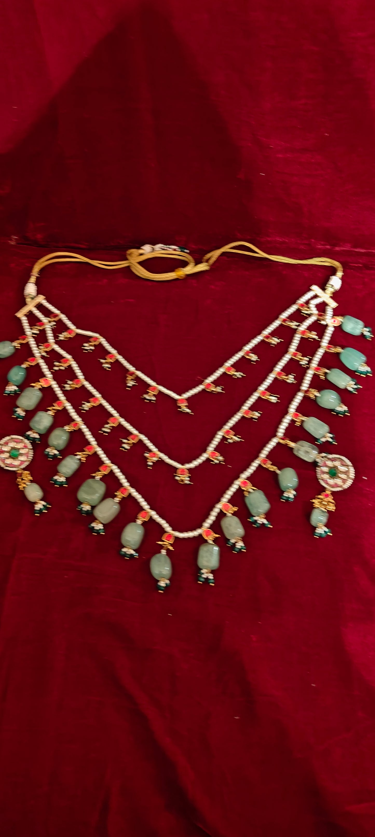 3 Layer Neckpiece with the Earrings