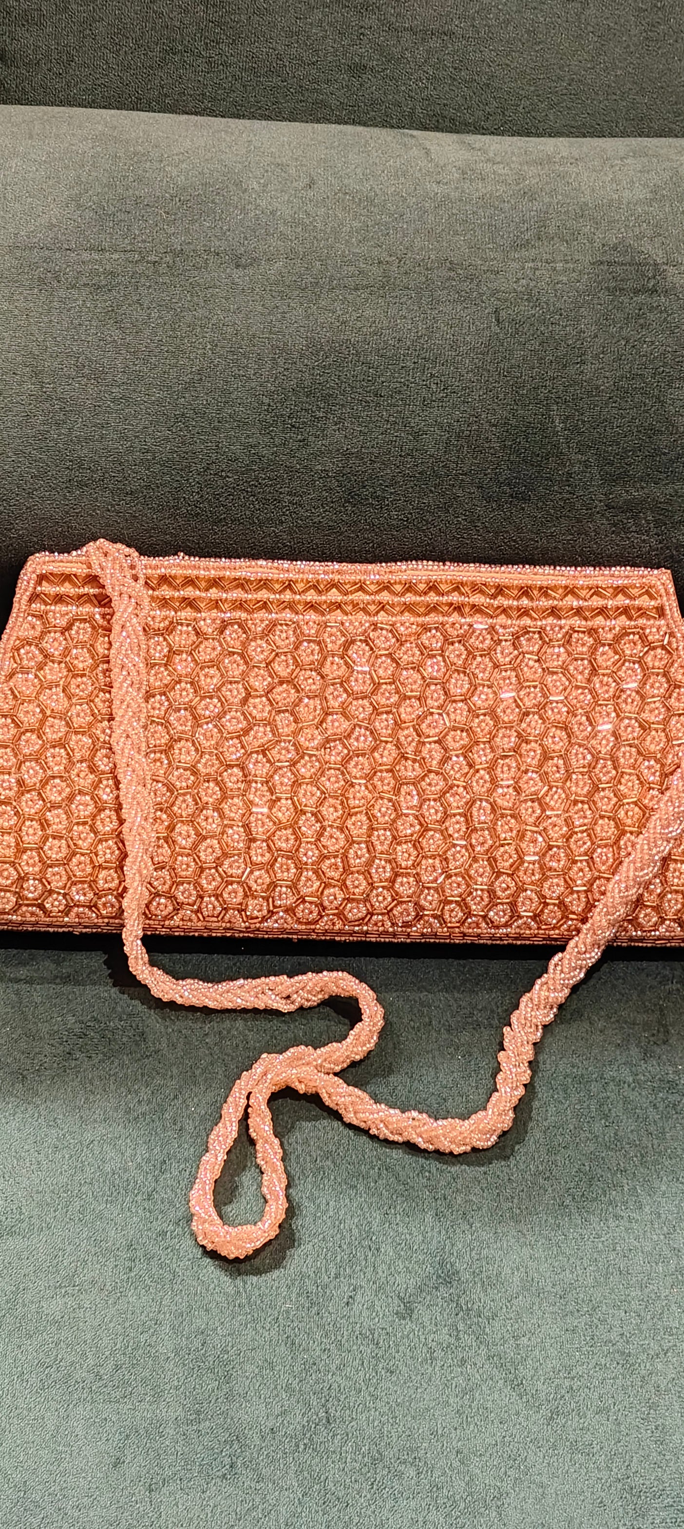 Golden Beads Clutch