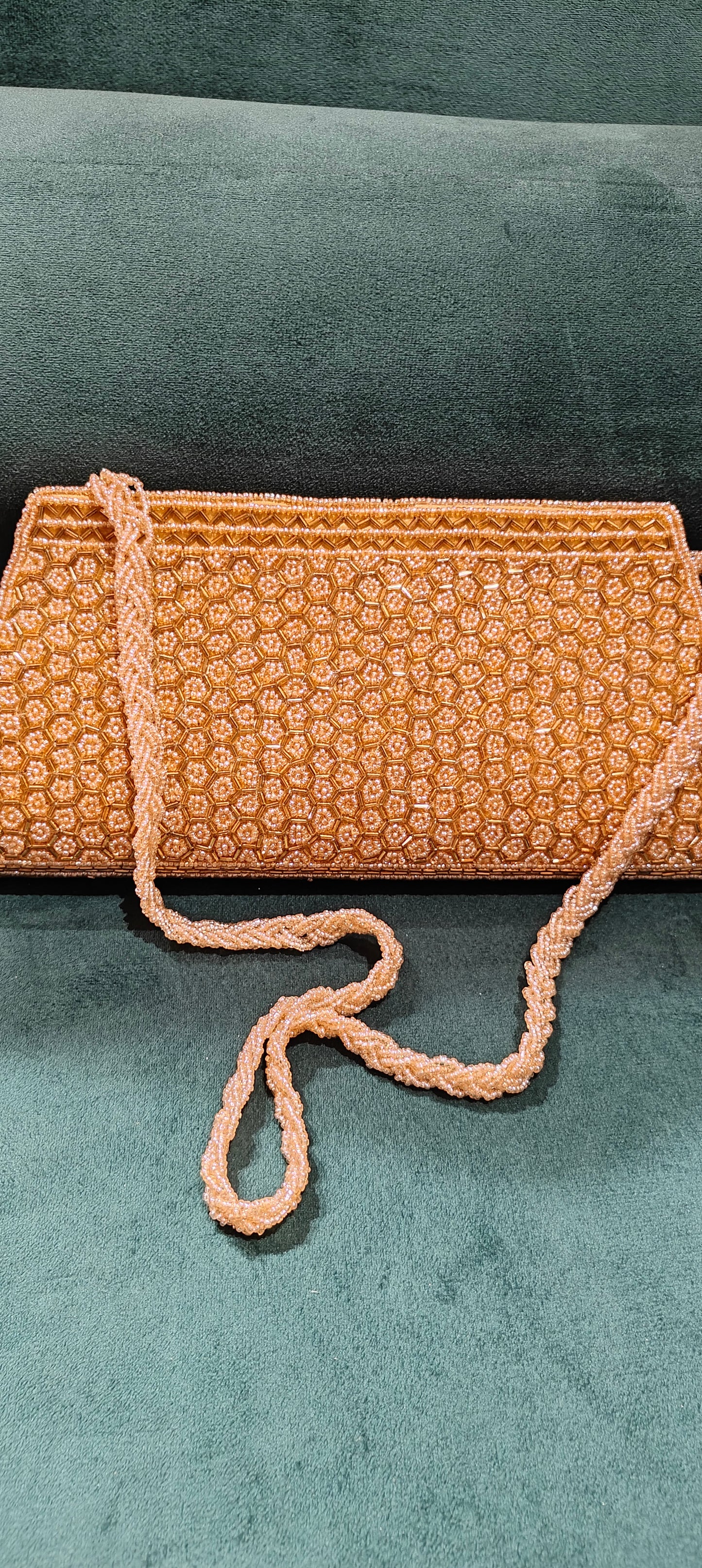 Golden Beads Clutch