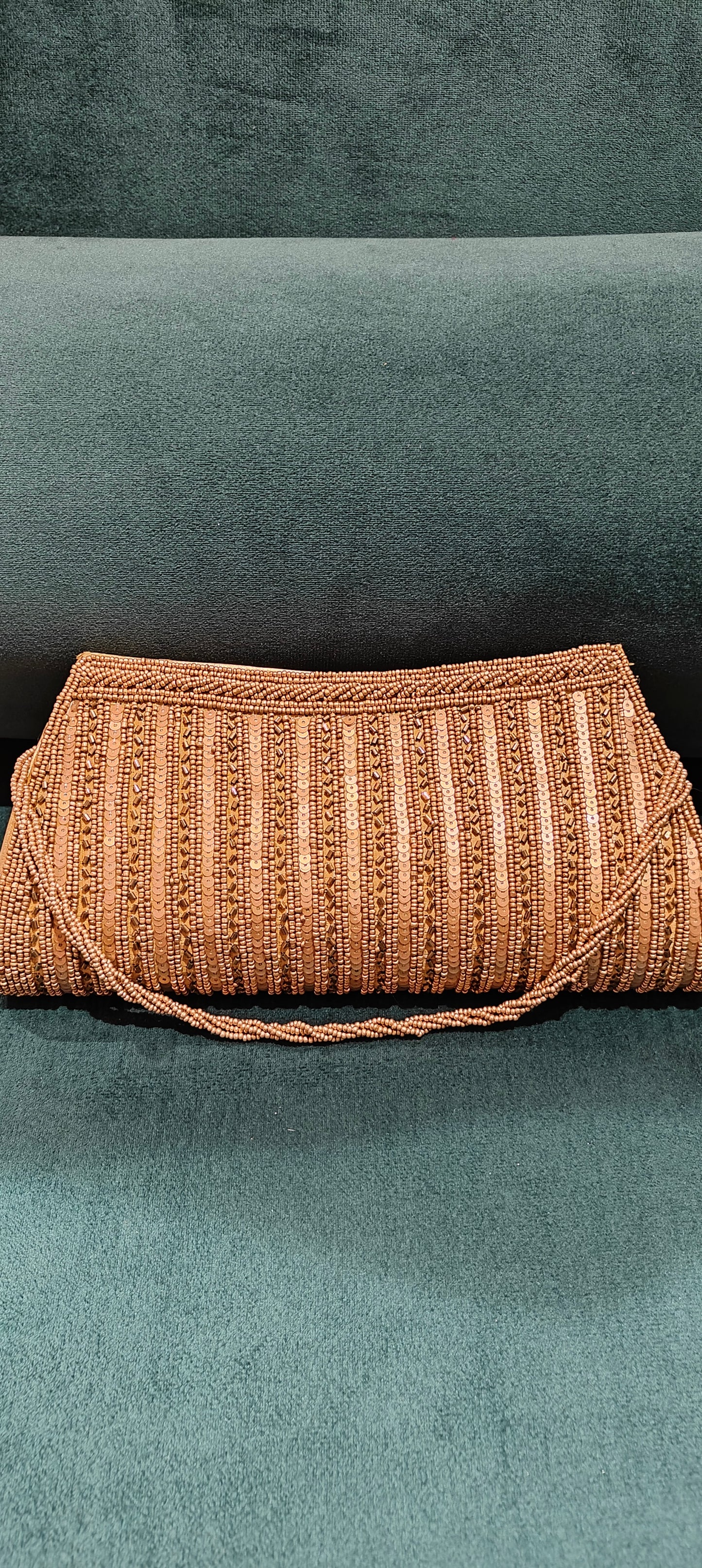 Golden Beads Clutch