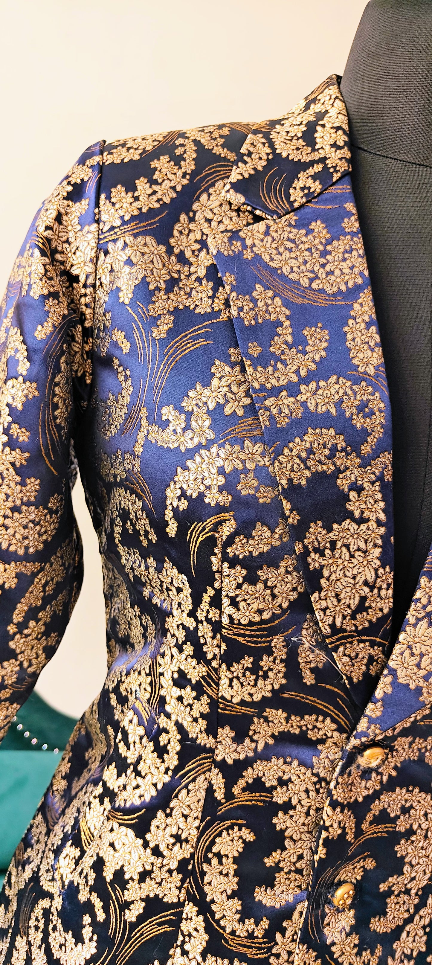 Brocade Jacket(Blue)