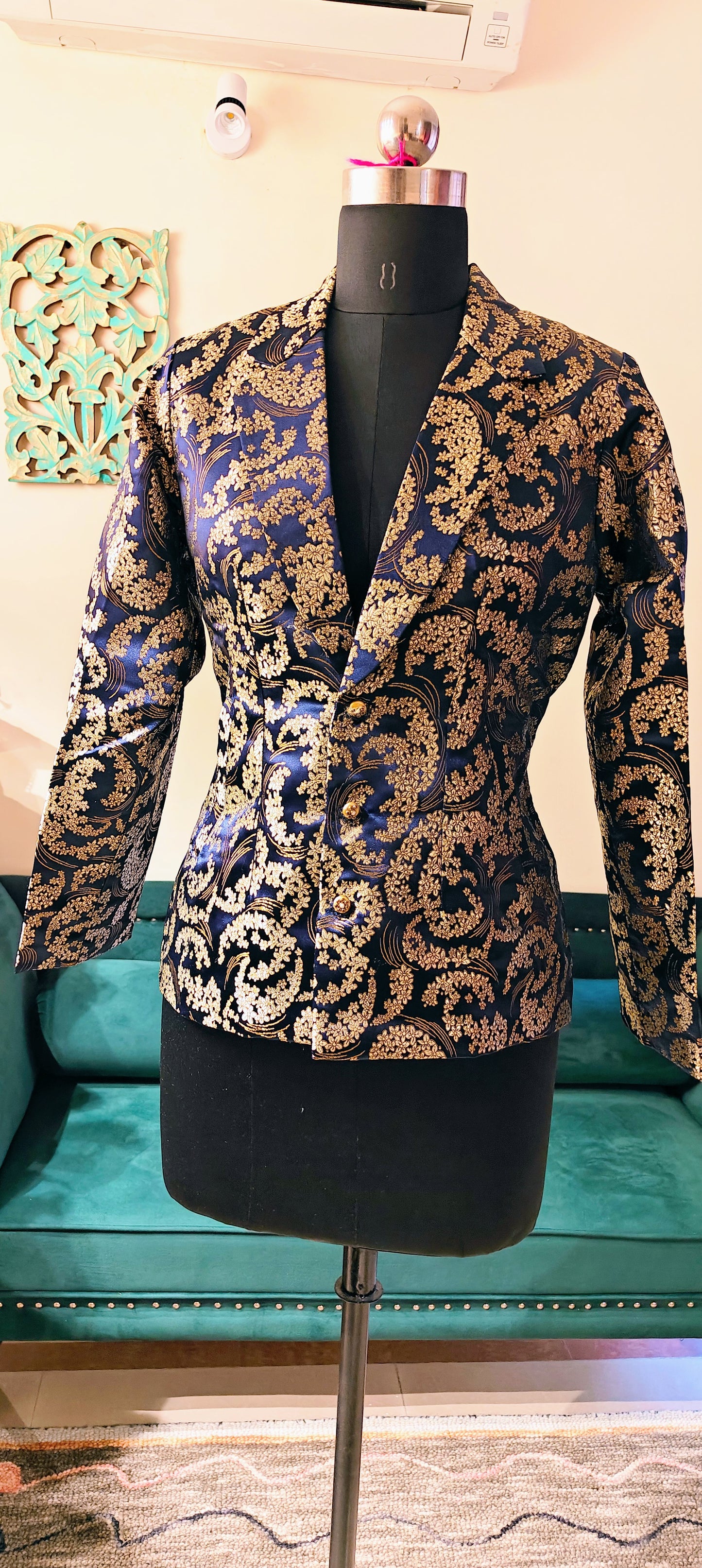 Brocade Jacket(Blue)