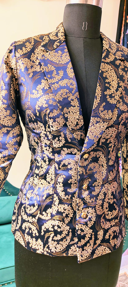 Brocade Jacket(Blue)