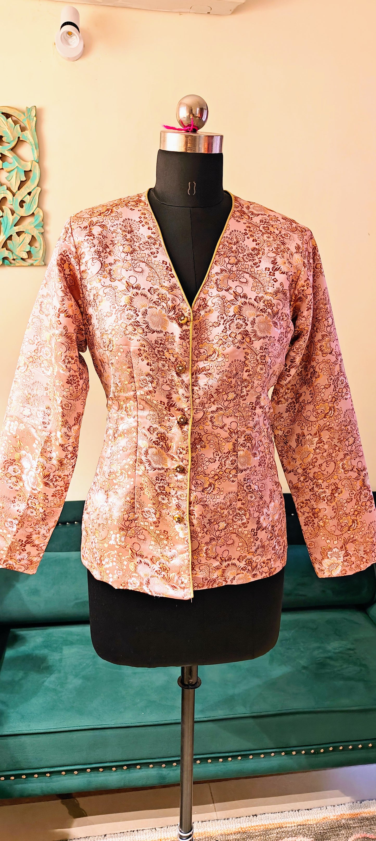 Brocade Jacket(Wine)