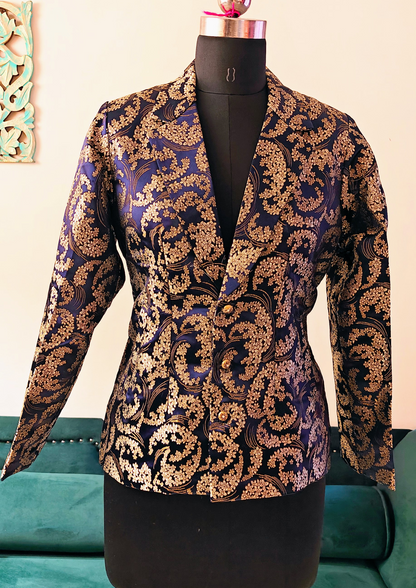 Brocade Jacket(Blue)