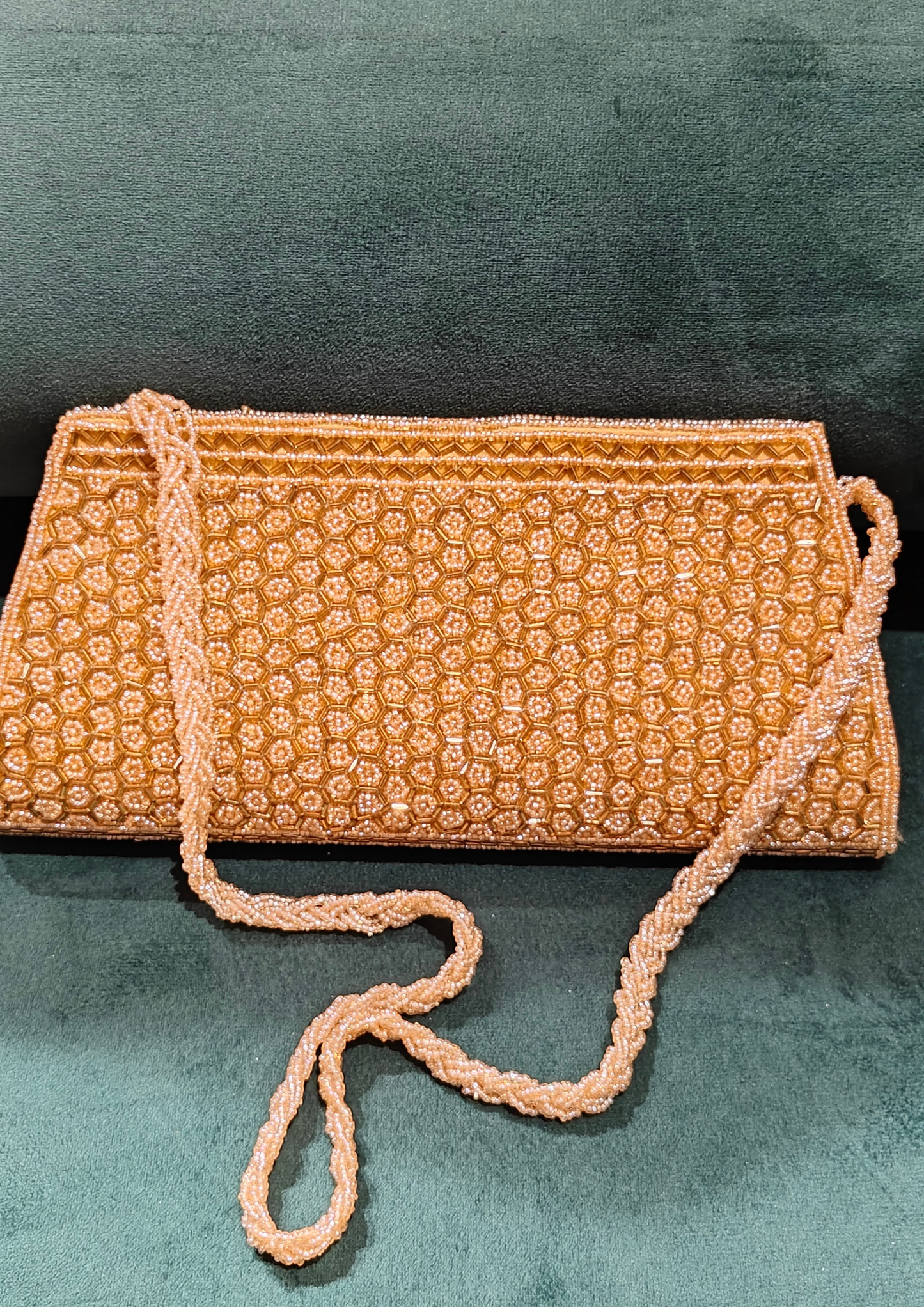 Golden Beads Clutch