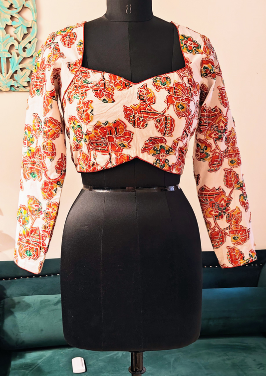 Exquisite Appliqué Designer Blouse